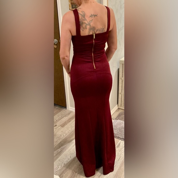 Emerald Sundae Burgundy Dress Size Small - Picture 3 of 10